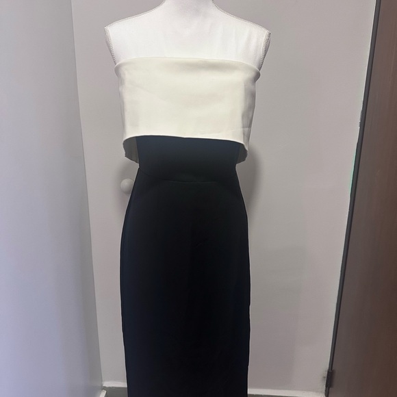 Bardot Dresses & Skirts - Bardot Two-Tone off the shoulder Midi Dress in Black and White size M/8